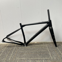45/50/ 55CM Gravel Bicycle Frame Carbon Fork Aluminum Alloy Road Bike Frame Max Tire Size 700C*40C UDH Thru-Axis Road Bike Frame
