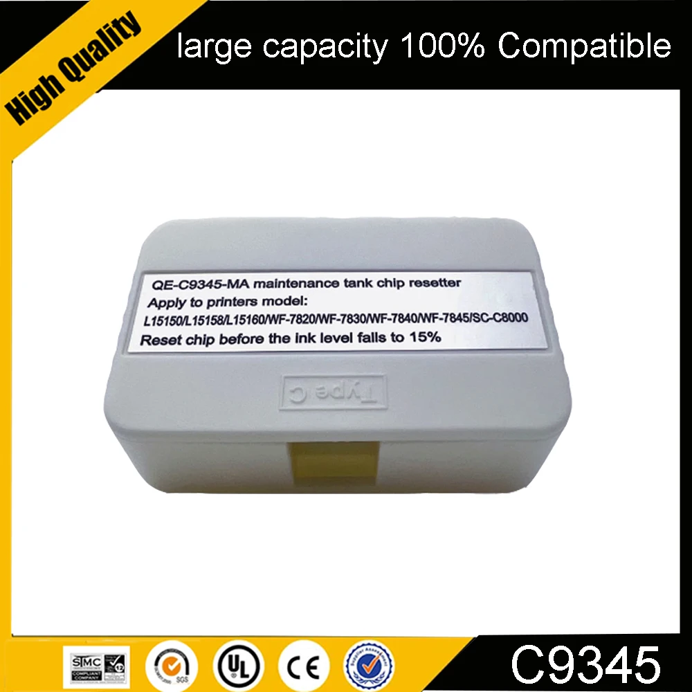 

Коробка обслуживания C9345 Сброс чипа для принтера Epson EC-C7000 ST-C8000 ET-16600 L18050 L8050 L8168 L8188 L8160 L8180 L5150 L5160