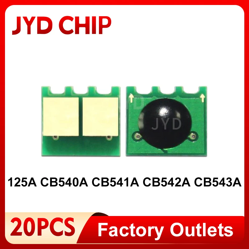 Chip de Cartucho de Toner 125A CB540A CB541A CB542A CB543A para HP Color LaserJet CP1213 CP1214 CP1215 CP1216 CP1217 CP1513n CP1514n