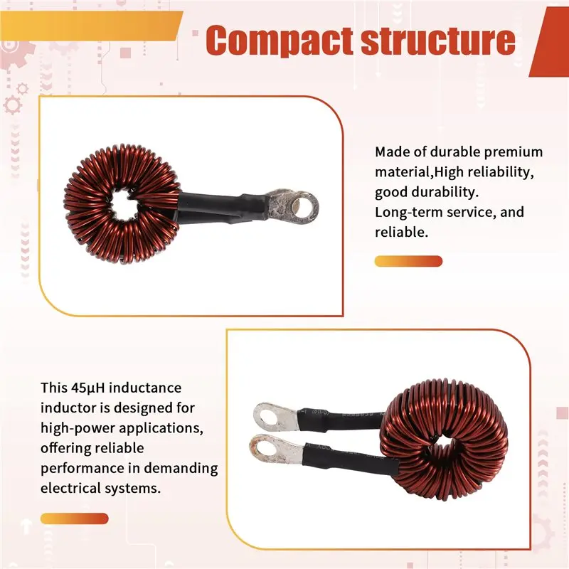 PHFU-High Power Ferrosilicon Aluminum Inductor 45Uh 80A For Electronic Devices