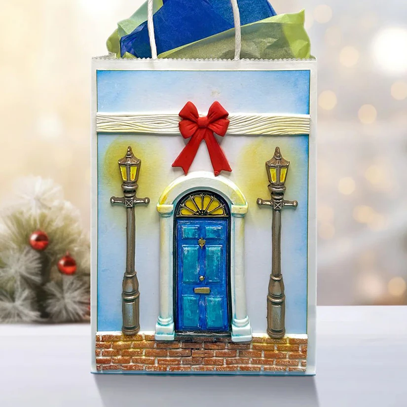 Lamppost Streetlight Christmas Silicone Sugarcraft Mold Cookie Cupcake Chocolate Baking Mold Fondant Cake Decorating Tools