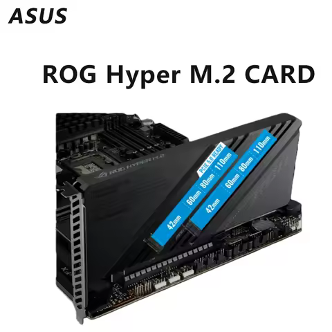 ASUS ROG Hyper M.2 Card PCIe 4.0 X16 Adapter Support NVMe M.2 SSDs RAID Expansion Card For Desktop PC