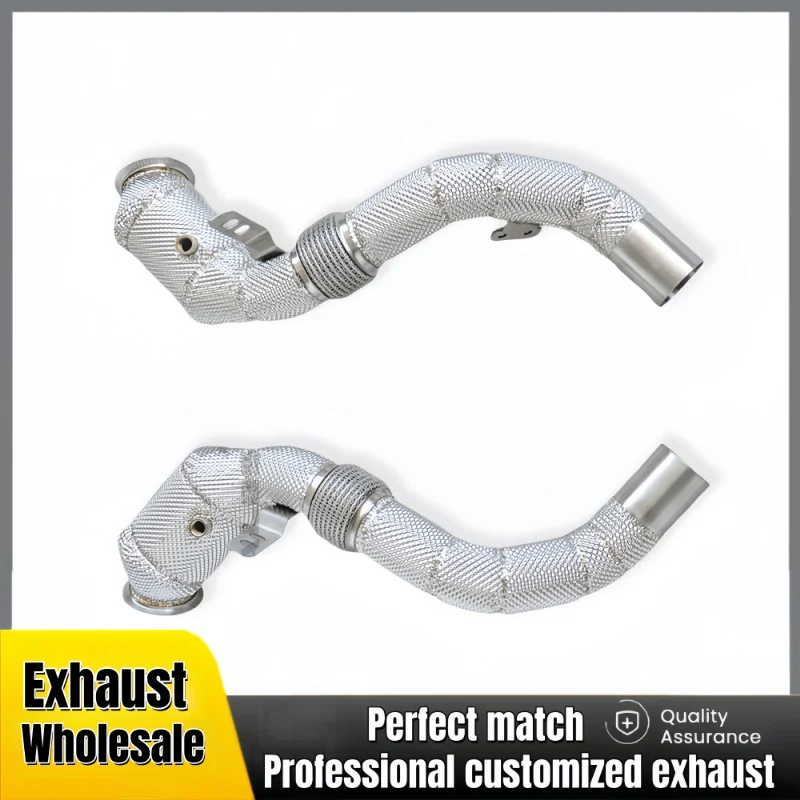 

Изолированный коллектор выхлопной трубы для BMW 650i (F12/F13) N63 4.4T 2012-2017 SS304 Performance, каталитический преобразователь выхлопных труб