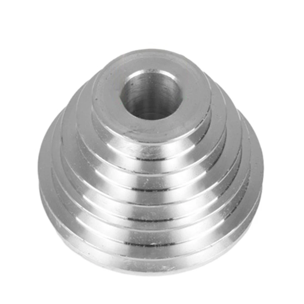 14 22mm Pagoda Pulley Wheel Aluminum Transmission Wheel For Benchtop Drill Press M8 Plug Hole For A Type V-shaped