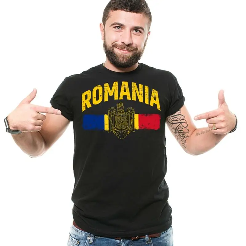 Mens Romania shirt Romania Patriotic Flag Shirt Romania National Gift Tee