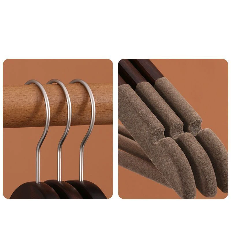 

5 шт./компл. вешалки из цельного дерева, широкие плечи, вешалки для пальто, деревянные нескользящие вешалки для костюма, брюк, вешалки для одежды для шкафа, органайзера