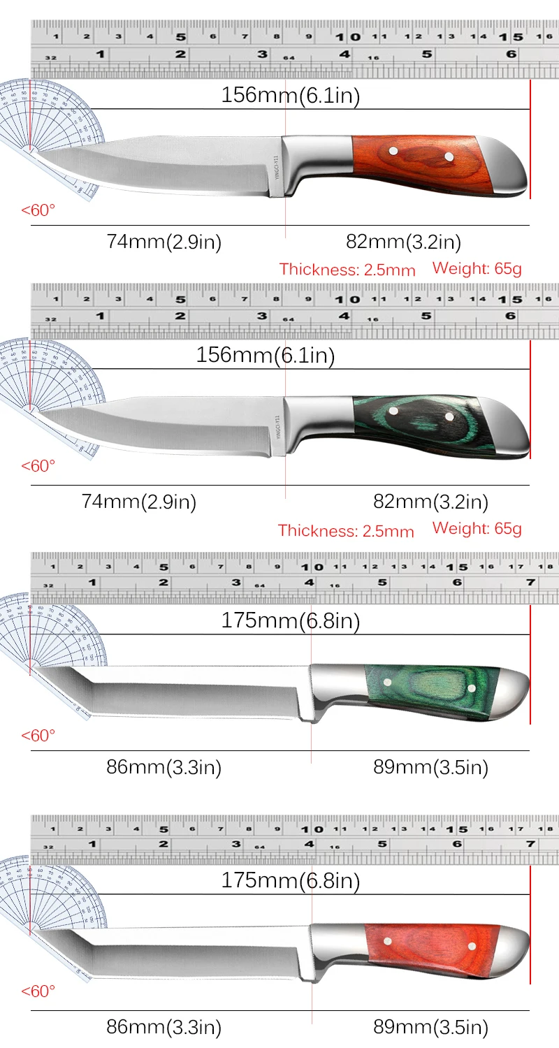 Stainless Steel Boning Knife Cutter Kitchen Butcher Tool Portable Mongolian Meat Cleaver Fruit Knife Kitchen Sharp Fruit Knife