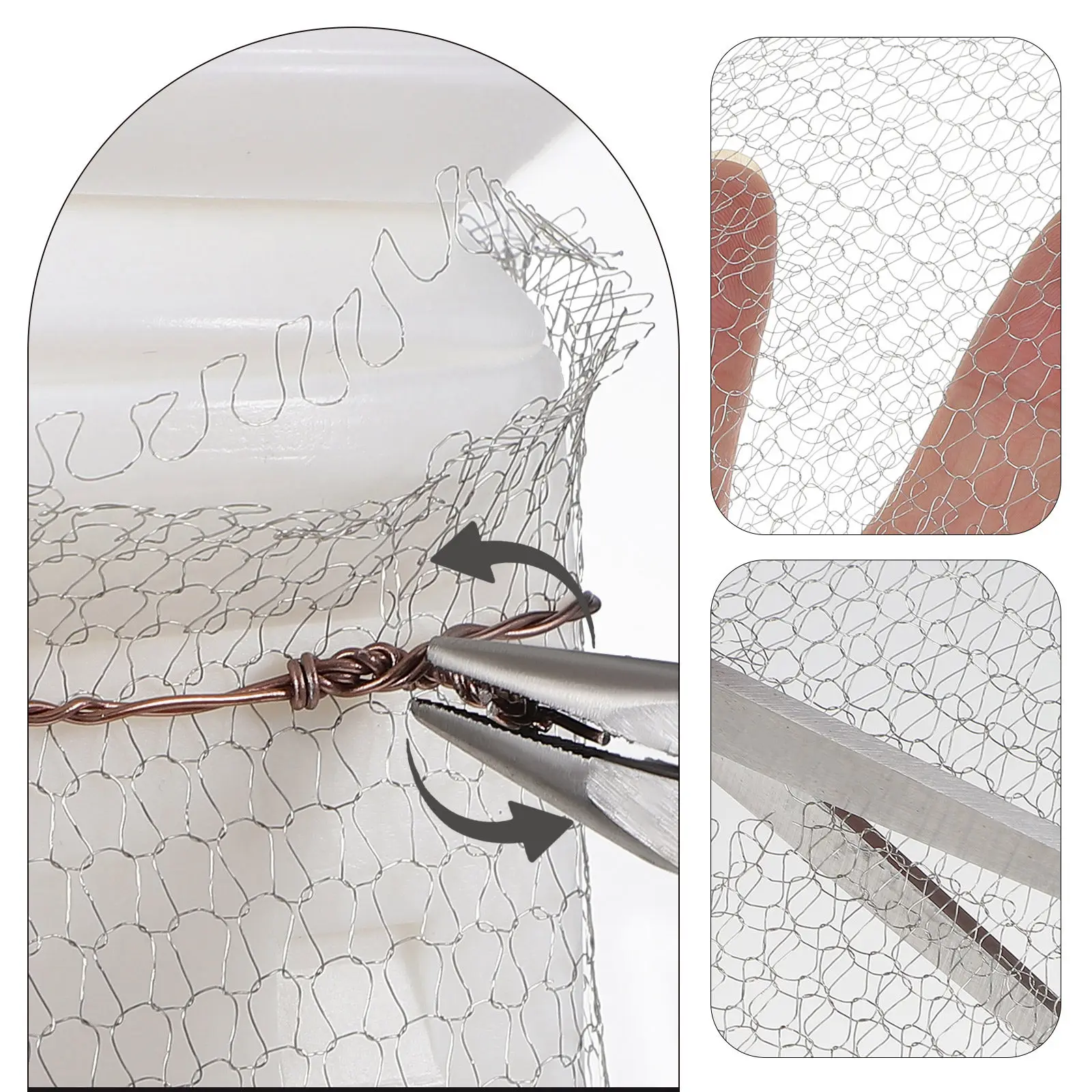 1 Roll Stainless Steel Wire Mesh Hole Filler Rustproof Rodent Mouse Hole Blocker Wire Mesh Roll for DIY Garden Yard Outdoor Use