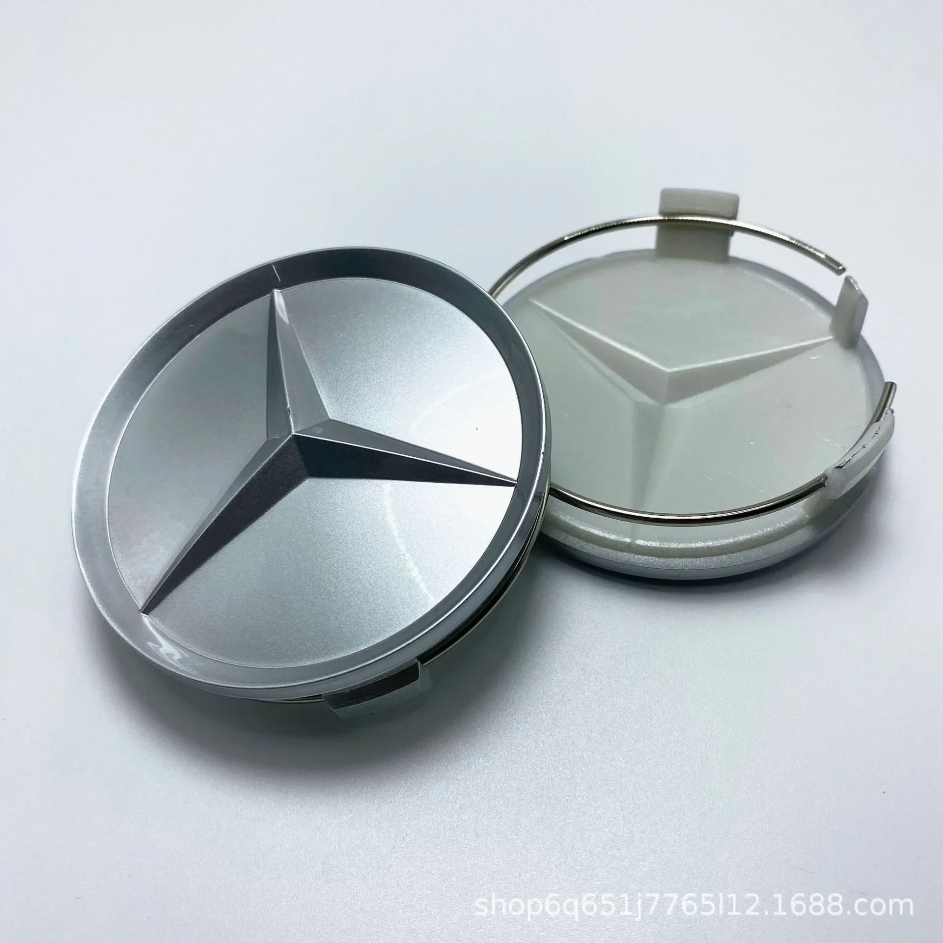 4 pcs 75MM Integrated Black or Silver Wheel Rims Center Hub Caps Star Logo For Mercedes Benz W253 X253 X205 GLE Auto Accessories