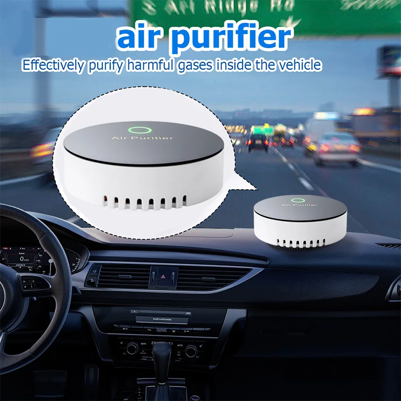 Draagbare luchtreiniger Negatieve ionengenerator Filter Rook Stof Geur Formaldehyde Remover Auto Luchtverfrisser Toilet Huisdier Deodor