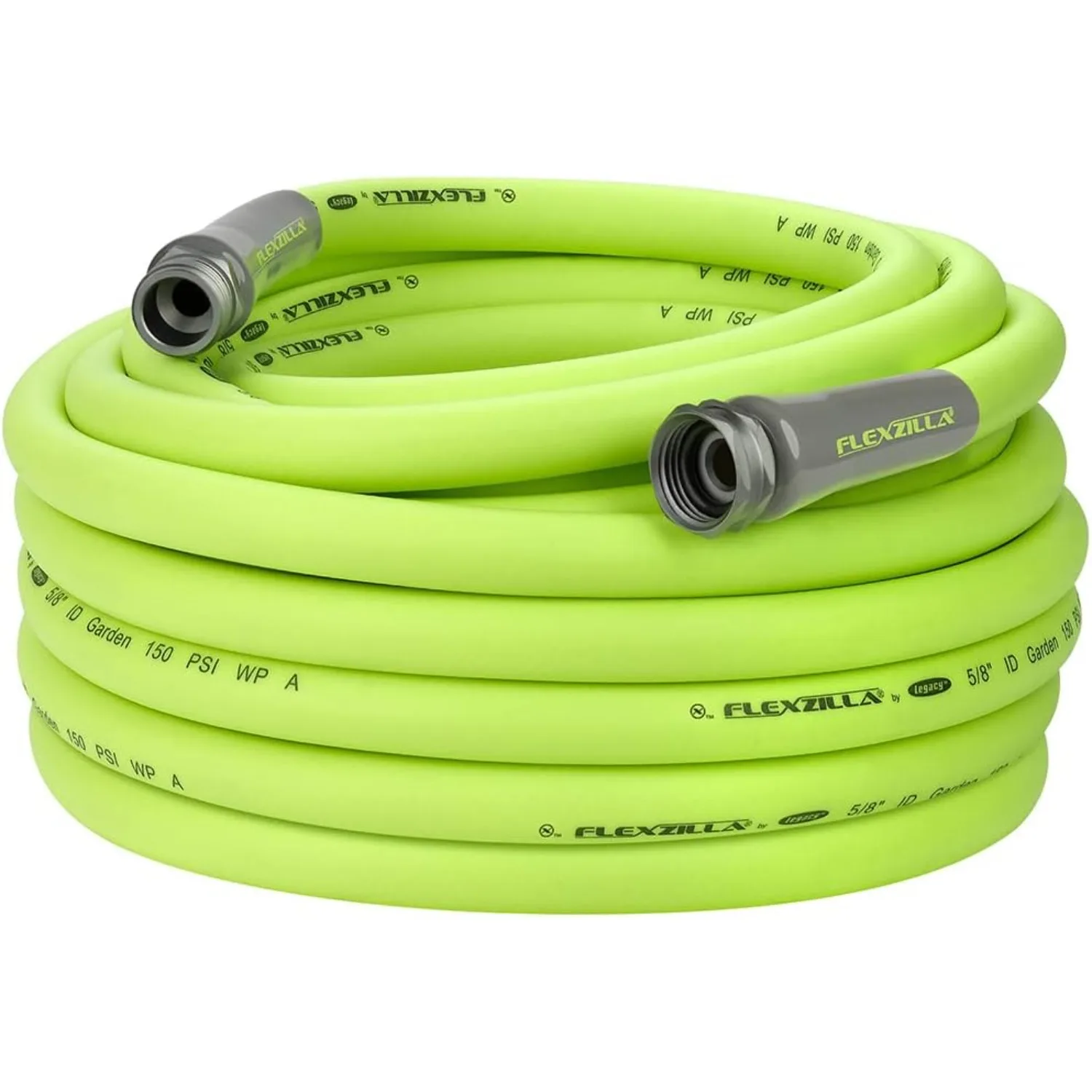 Flexzilla Garden Hose 5/8 in. x 75 ft, Heavy Duty, Lightweight, Drinking Water Safe, ZillaGreen - HFZG575YW-E