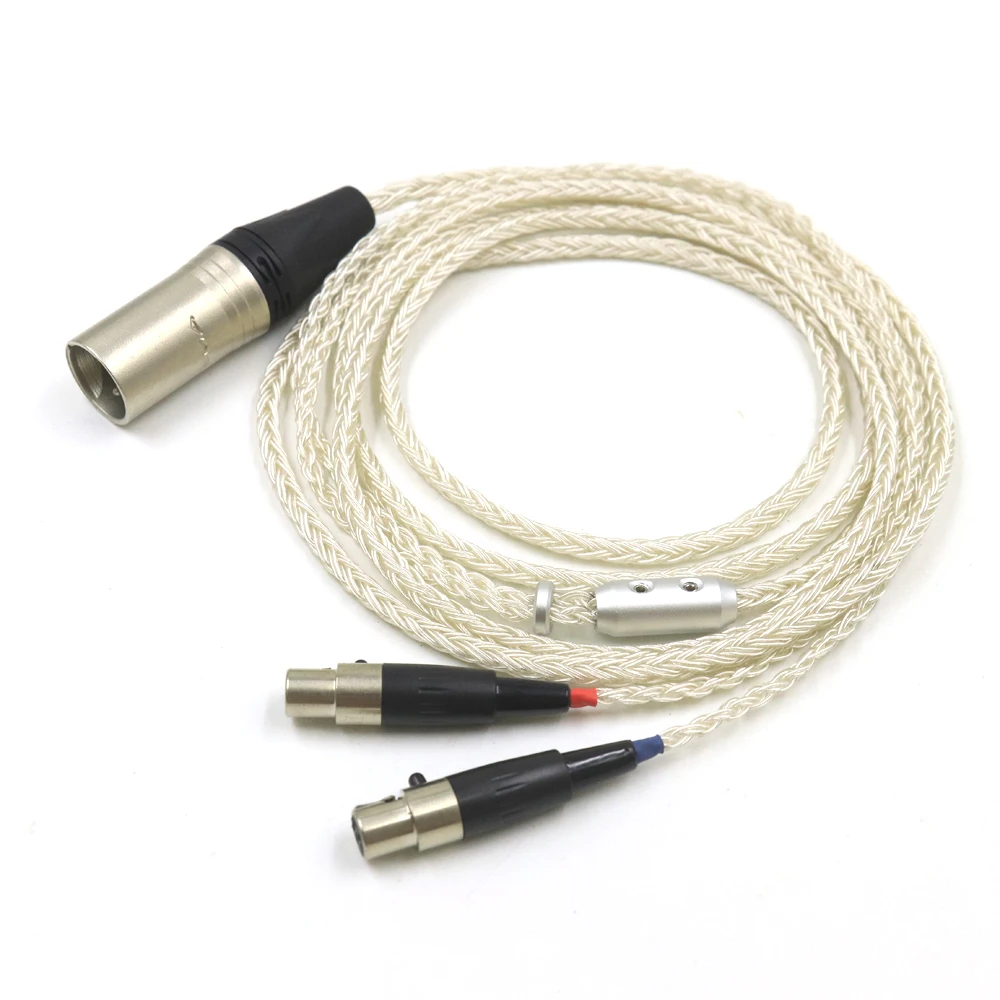 16 Core OCC Silver Plated Headphone Earphone Cable For Audeze LCD-3 LCD-2 LCD-X LCD-XC LCD-4z LCD-MX4 LCD-GX lcd-24