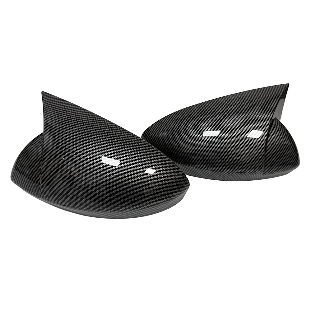 For Renault Megane 4 MK4 2016-2020 Car Rearview Side Mirror Cover Wing Cap Sticker Exterior Door Case Trim Carbon Fiber Auto view 3