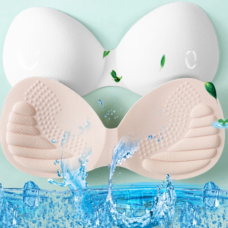 

Sexy Thicken Sponge Sports Cups Bra Pad Breast Insert Push Up Woman Enhancer Swimsuit Bikini Padded Removeable Chest Accessories