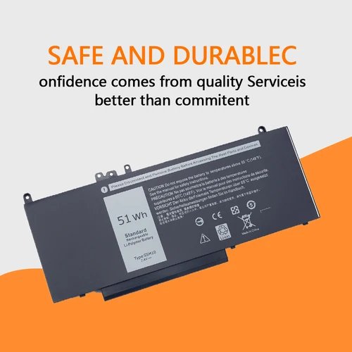 Imagen 2 del producto Batería del ordenador portátil G5M10 para Dell Latitude E5250 E5450 E5550 7.4V 51WH