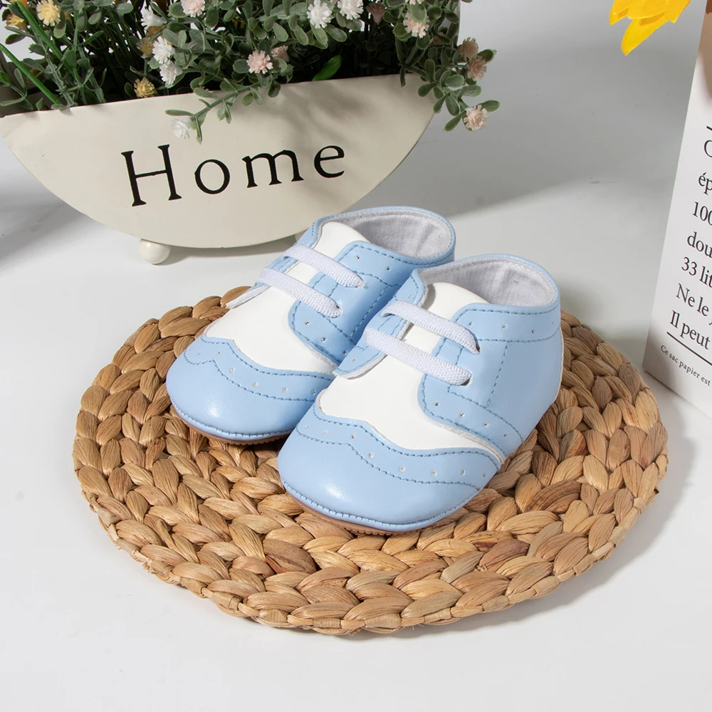 0-18M Baby Jungen Weiche PU Leder Schuhe Neugeborenen Patchwork Casual Turnschuhe Sohlen Nicht-slip Infant Erste walker Schuhe Täglichen Outwear – Detail 6