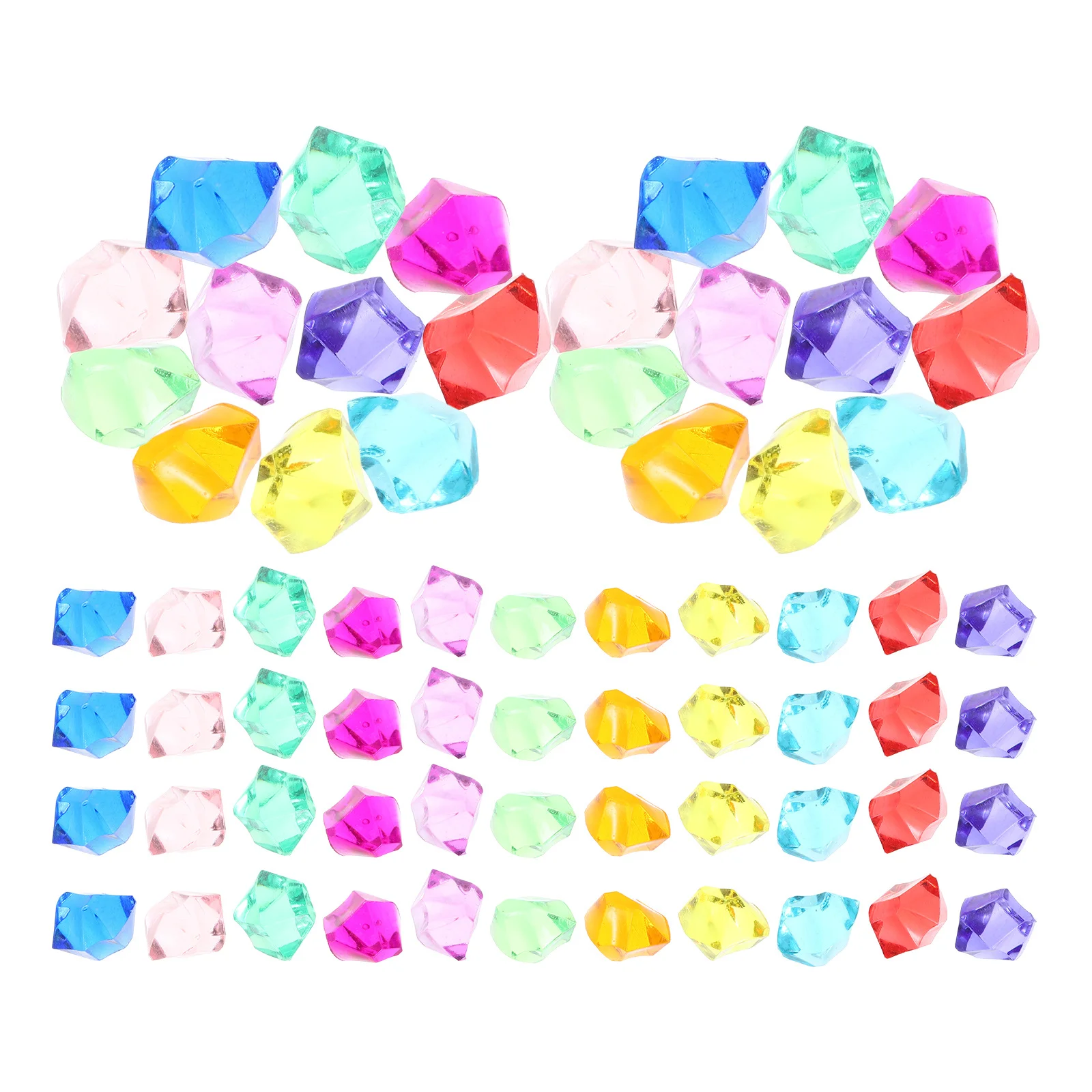 1봉지 화려한 크리스탈 스톤 필러 모조 보석 꽃병 장식용 가짜 보석 공예 DIY 홈 웨딩용