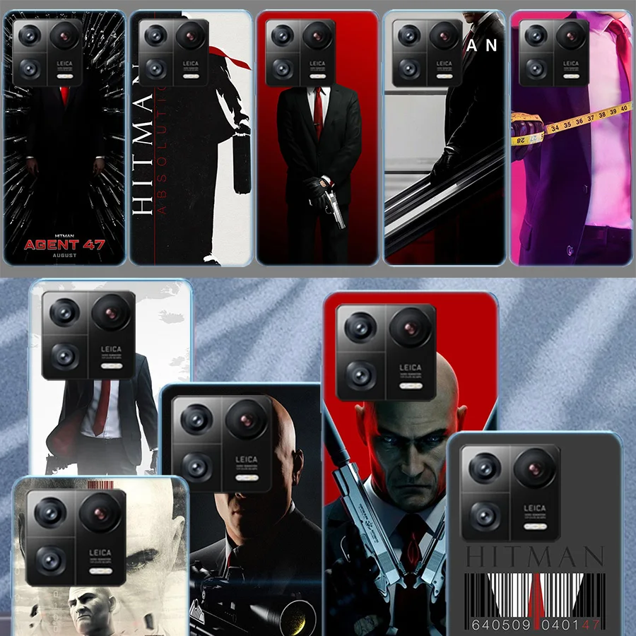 Man Hitman Agent Silicone Cases Phone For Xiaomi Mi 13 12 12T 12X 11 Ultra 11T 11i 10 Lite 10T Pro 9 9T 8 CC9E 6X 5X A3 A2 A1 So