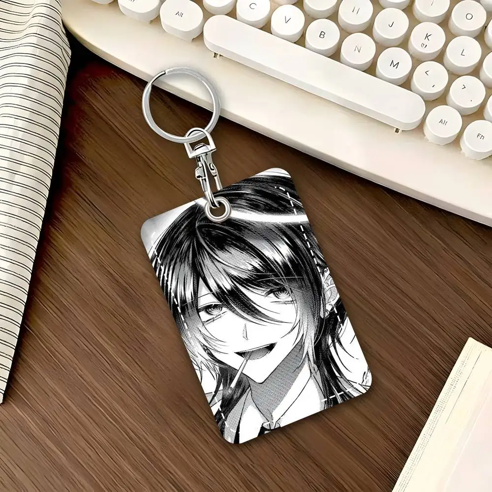 1 Stück Anime Kasurich Kartenetui Schlüsselanhänger Zugangskarten-Tasche Schlüsselanhänger Leder-Kartenhalter Schlüsselring – Detail 3
