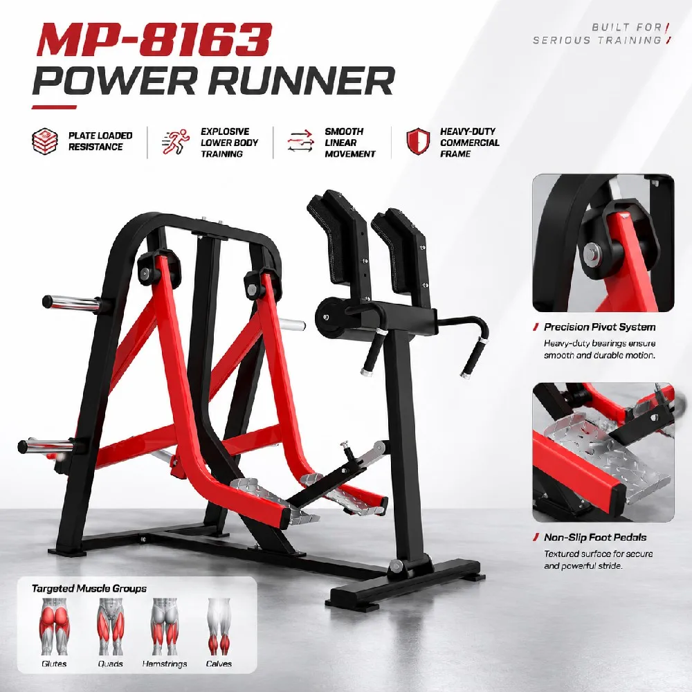 Commercial High Quality Steel Power Runner Fitness Equipment Plate Loaded Gym Exercise