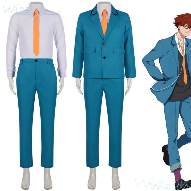 

Anime Oblivion Battery Cos Haruka KIYOMINE Kei KANAME Shunpei CHIHAYA Aoi TODO Taro YAMADA Cosplay Blue School Uniform for Men