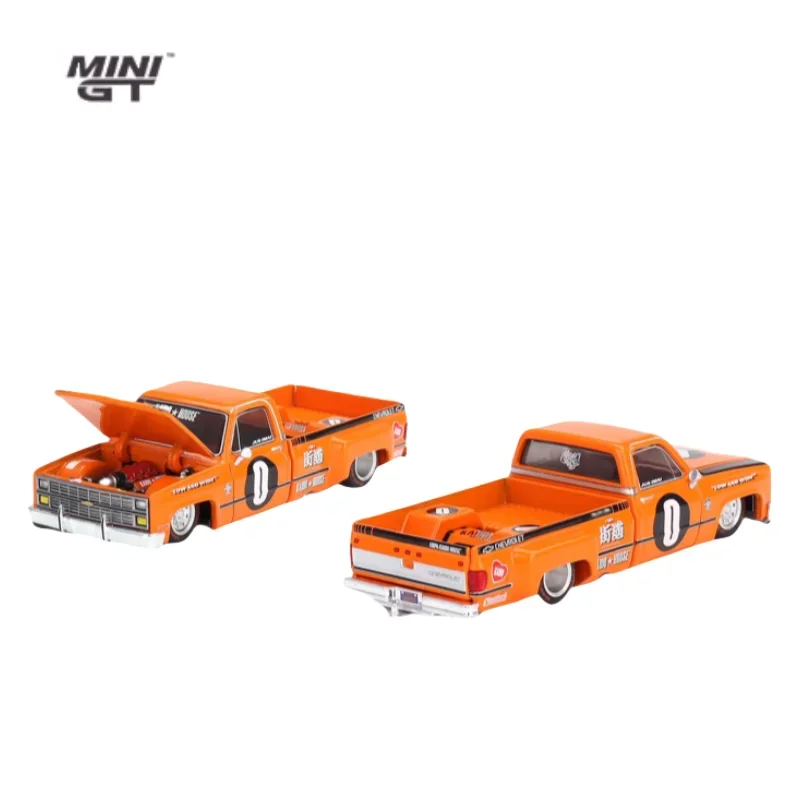 1:64 Chevrolet Thorod low flatbed pickup alloy model, children's collection of decorative toys, holiday gifts for children.