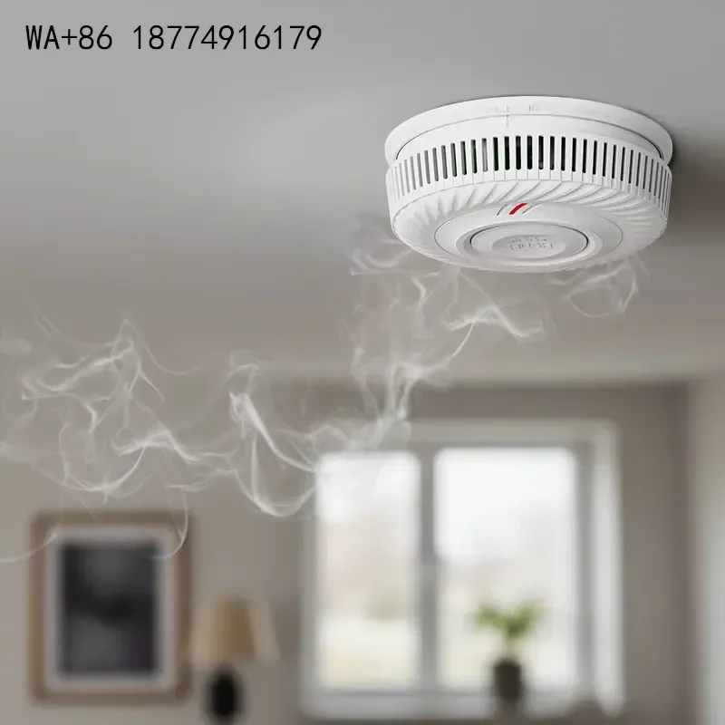 wmwmnu 10 Year Battery Wireless Standalone Smoke Leak Sensor 85DB Loudness Fire Alarm Smoke Detector