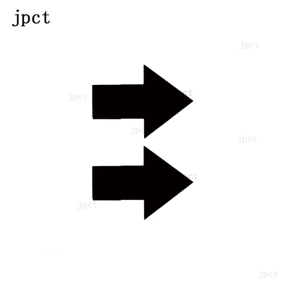 

Jptz6cm-3cm set of 2-piece removable tow hook arrow vinyl stickers for new trend racing drift track racing，pvc JP