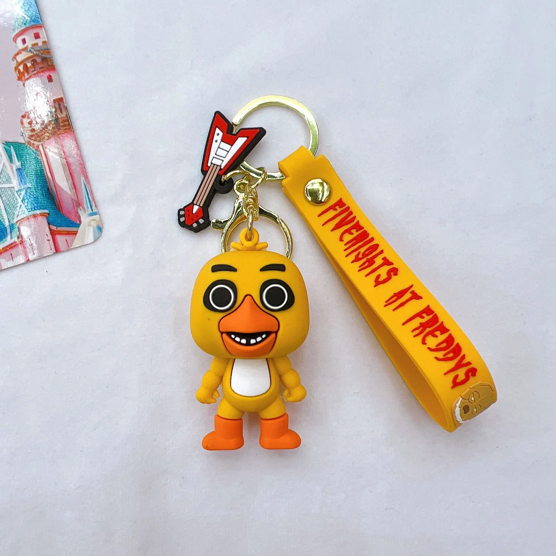 Großhandel Cartoon Spiel Action figur Fnaf Freddys Fazbear Bär Puppe Modell Spielzeug fünf Nächte Freddy Schlüssel bund für Kind Geburtstags geschenk – Detail 8