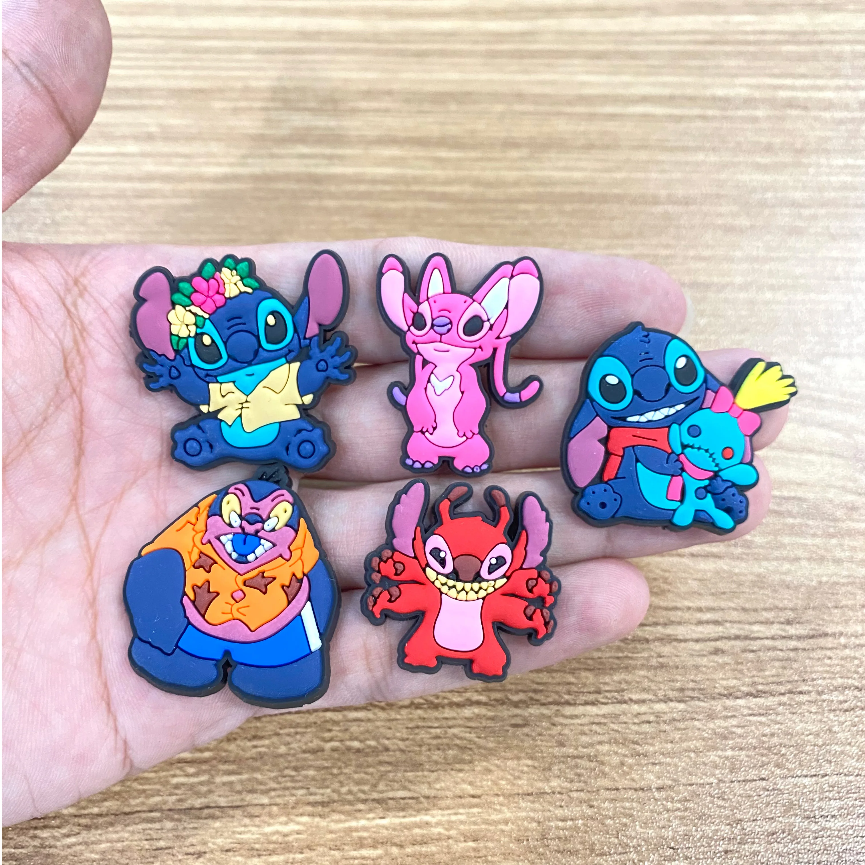 20pcs/set Stitch Shoe Charms DIY Accessories For PVC Decorations Fit to Bubble Slides Sandals image 6