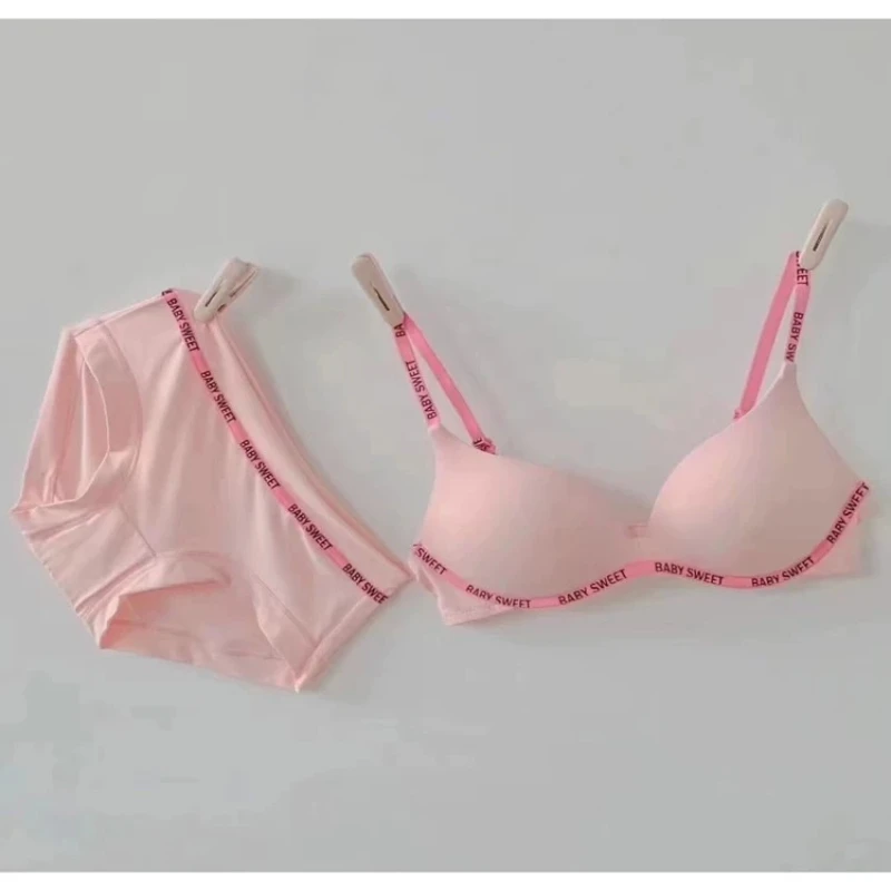 Novidades Mais Vendidas Conjunto Sutiã Estilo Japonês Sem Costura Mulher Push Up Sem Aro Anti Flacidez Taça Fina Confortável