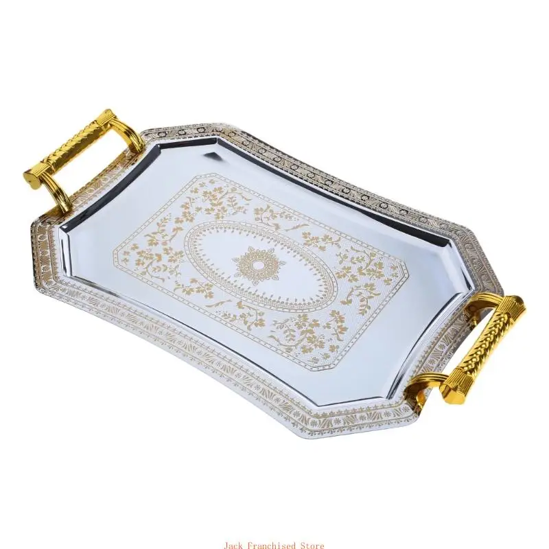 Stainless Steel Storage Tray with Handle Easy Removable Reusable