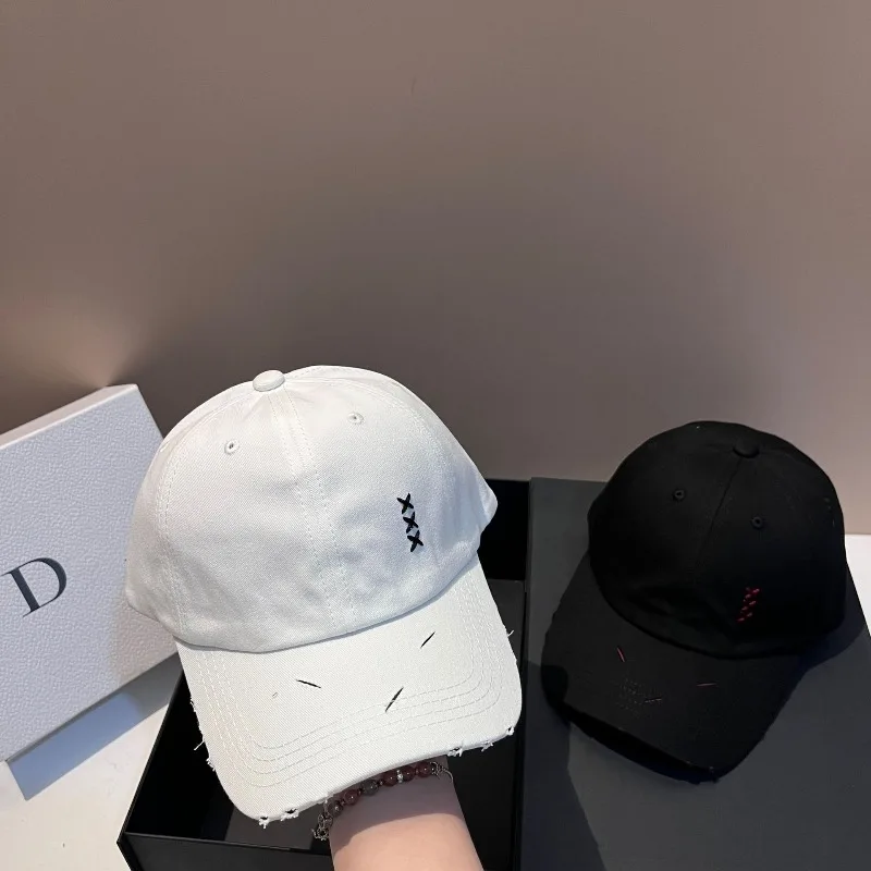 

Korean Distressed Washed Cotton Soft Top Beanie Women Face Slimming Sun Protection Outdoor Versatile Casual Free Shipping​​