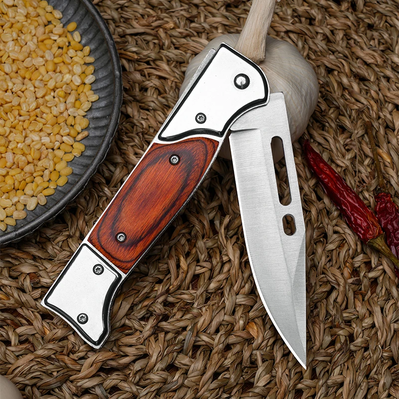 Outdoor folding knife, stainless steel small knife, household kitchen multi-purpose knife, fruit knife, outdoor camping with sma