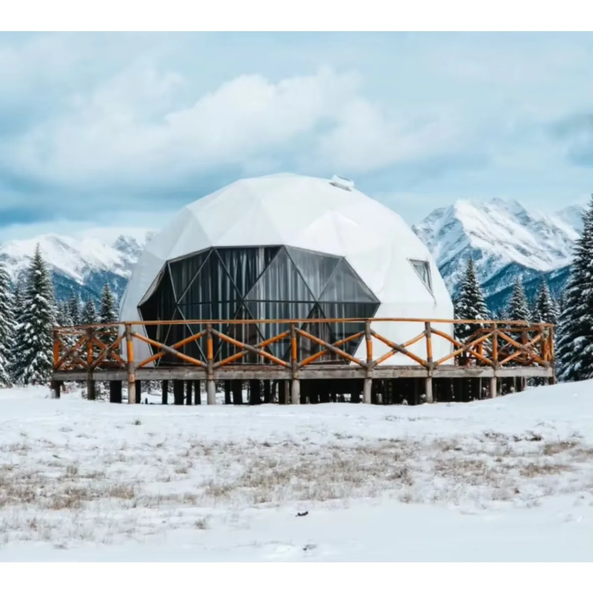 

Customized Luxury Modern 8m Diameters Dome Tent for Family Glamping and Outdoor Events