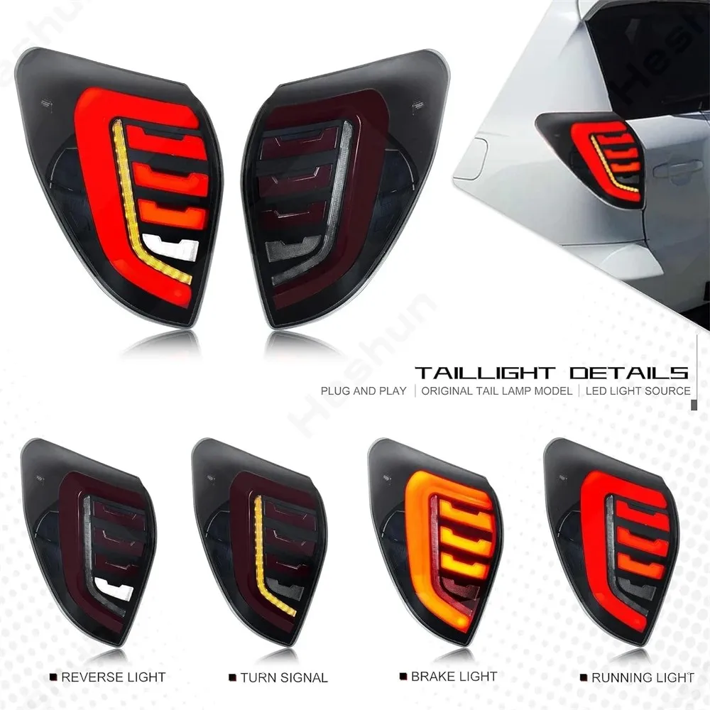 Taillights For 2009 2010 2011 2012 Toyota RAV4 Rav-4 Tail Light Rear Brake Side Lamp LED Assembly DRL Sequential Signal E-mark