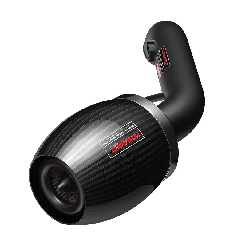 High Flow Cold Air Intake System Universal Carbon Fiber Shark Mouth Filter For Car Truck SUV Racing Performance Customizable Kit
