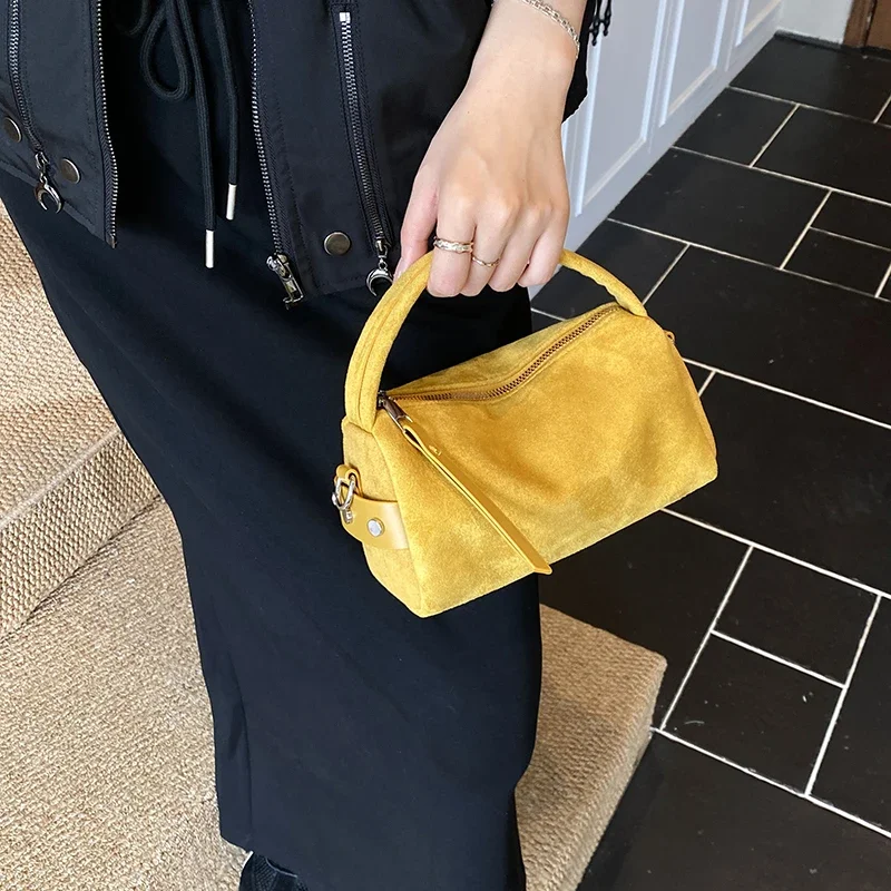 2026 Modische Retro Mini PU-Leder Schultertaschen für Damen Bucket Crossbody Bag Luxus Designer Geldbörsen und Handtaschen – Detail 5