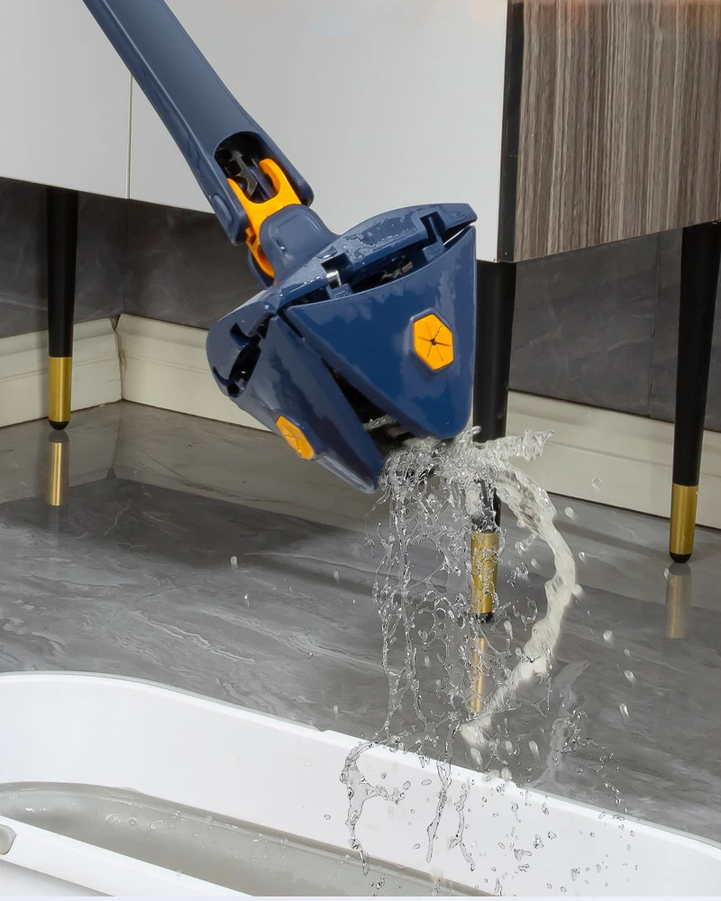 360 Cleaning Mop Wipe Glass Artifacts Triangle Retractable Household Ceiling Cleaning Brush Tool Automatically Drains Clean Tile