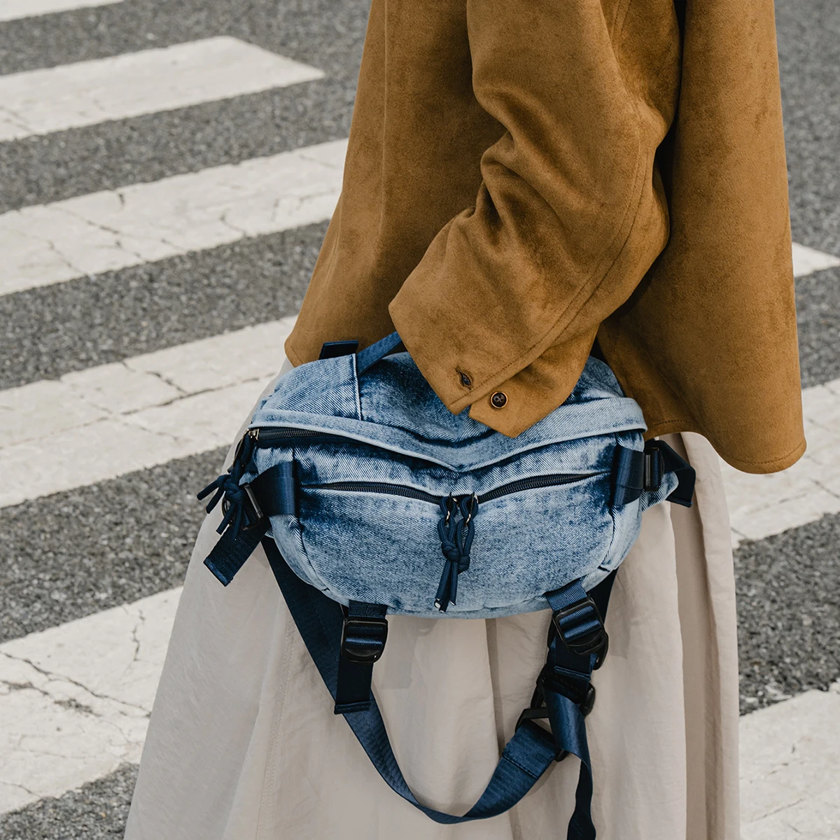 Custom Logo Western Cowboy Simple Crossbody Bag Women's Shoulder Bag Daily Commute Lightweight Sports Phone Backpack Men's DIY