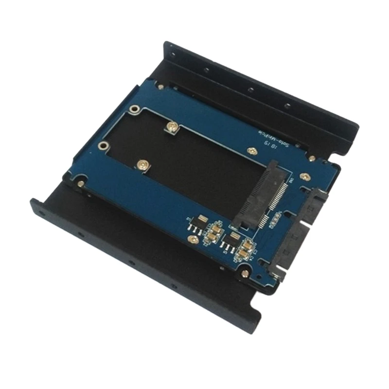 

MSATA to SATA 3.5-Inch SSD HDD Adapter Mounting Hard Drive Holder Chassis Hard Disk Bracket