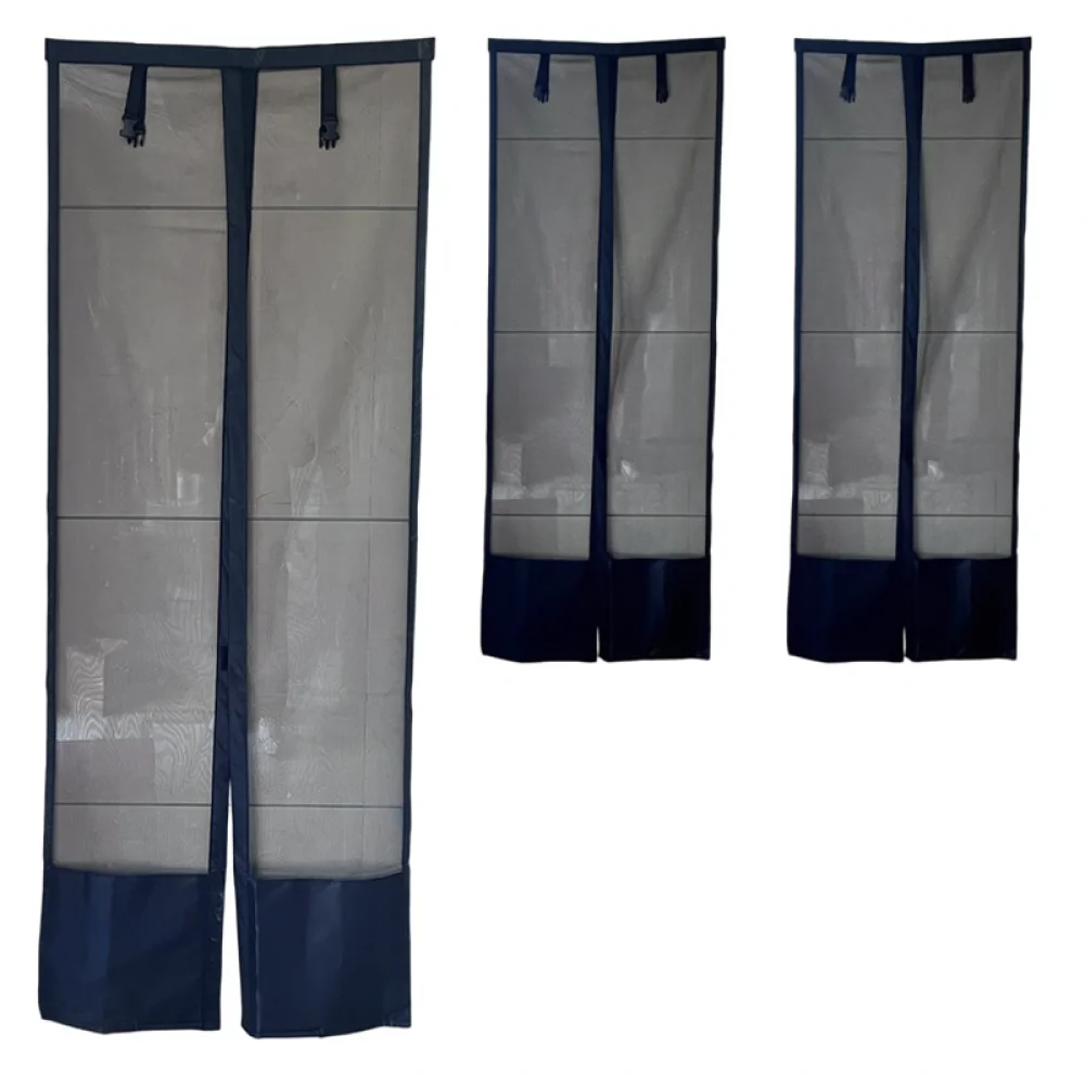 RV Mosquito Net Curtain Magnetic Mesh Screen For Camping Trailer Motorhome Breathable Sun Shade Protector Cover