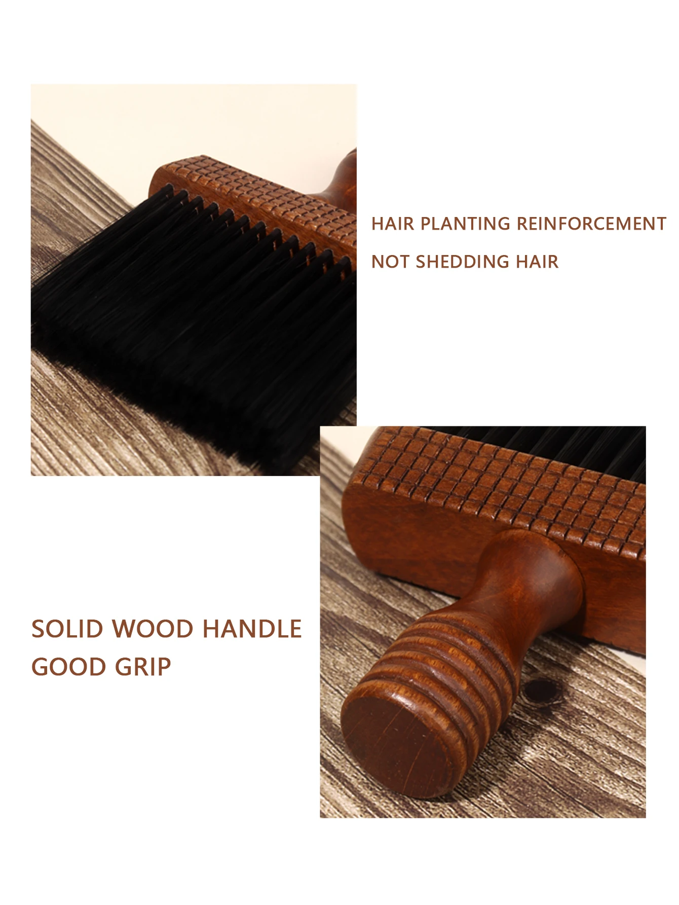 قطعة واحدة من أداة تصفيف الشعر الاحترافية لإزالة غبار الرقبة والوجه، وتنظيف الشعر بالفرشاة الناعمة الخاصة بشعر مستعار حقيقي