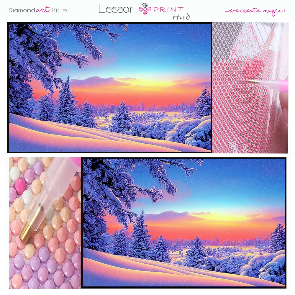 2023 Diamond Painting Sunset Landscape Diamonds Mosaic Embroidery Art Figure Children's Gift Home Decoration Pintura De Diamante