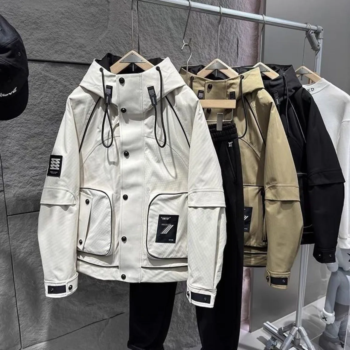 Sports Skiing Jackets Winter Men Puffer Jacket Windproof Waterproof Outdoor Snow Clothing Warm Parkas Cargo Coat Snowboard Tops