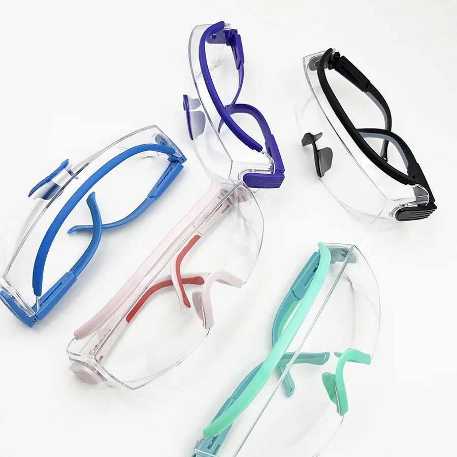 Safety Goggles Fit Over Glasses Anti Fog Safety Glasses ANSI Z87.1 Protective Eyewear With Clear Wraparound Lens
