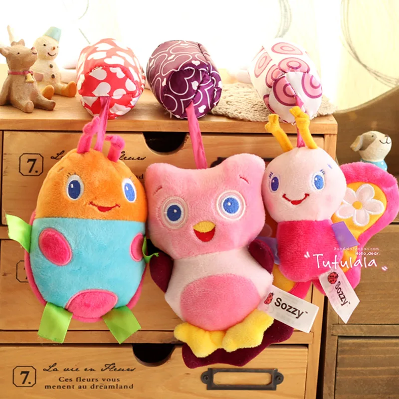 Rattle Toys for Baby Cute Rabbit Bee Stroller Toy Rattles Mobile Baby Bed Stroller 0-12 Months Infant Bed Hanging Toy погремушки