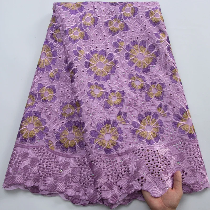 

SJD LACE Clearance Style African Cotton Lace Fabric 2024 Latest Nigerian Dry Lace Fabric for Sewing Wedding Party Dresses A3226