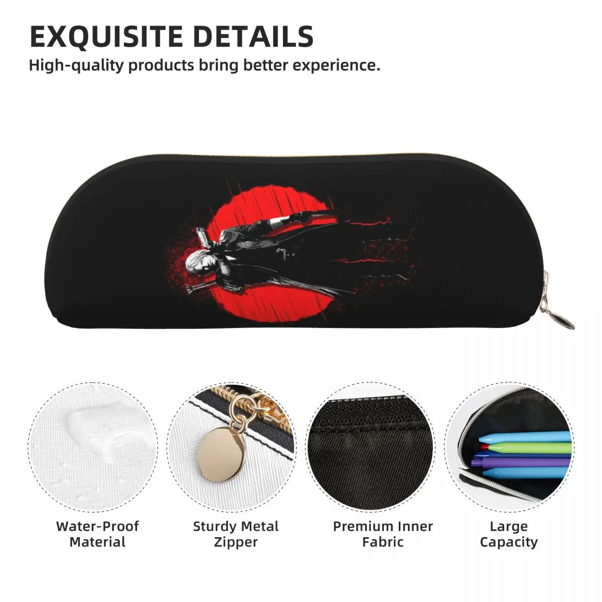 Dante - Пеналы Devil May Cry Пеналы для хранения канцелярских принадлежностей Большая вместительная коробка для ручек Сумка-карандаш для мальчиков и девочек в школе