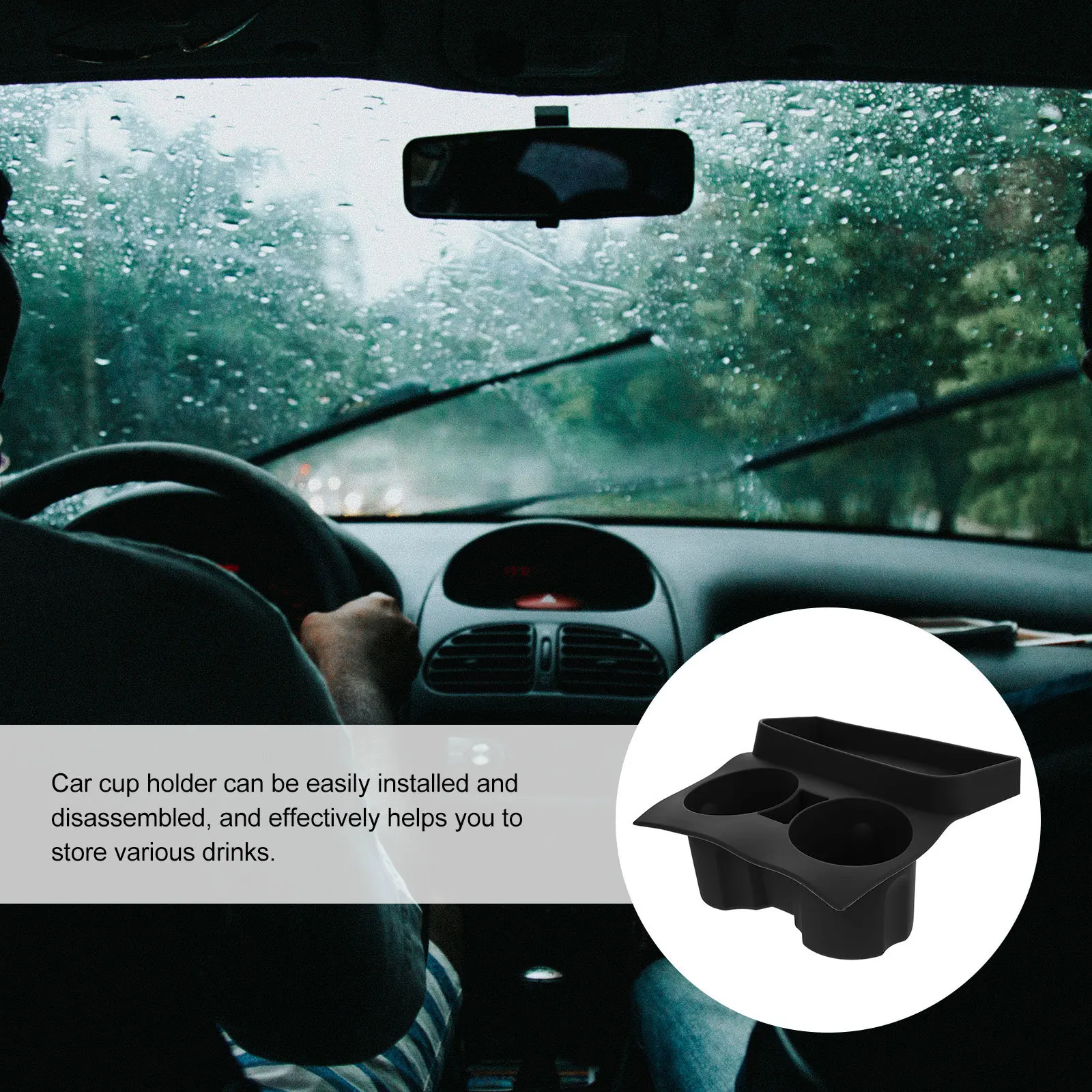 

Car Silicone Vehicle Storage Tray Automotive Interior Organizer Cup Holder Insert Auto Cup Holder Car Tray Truck